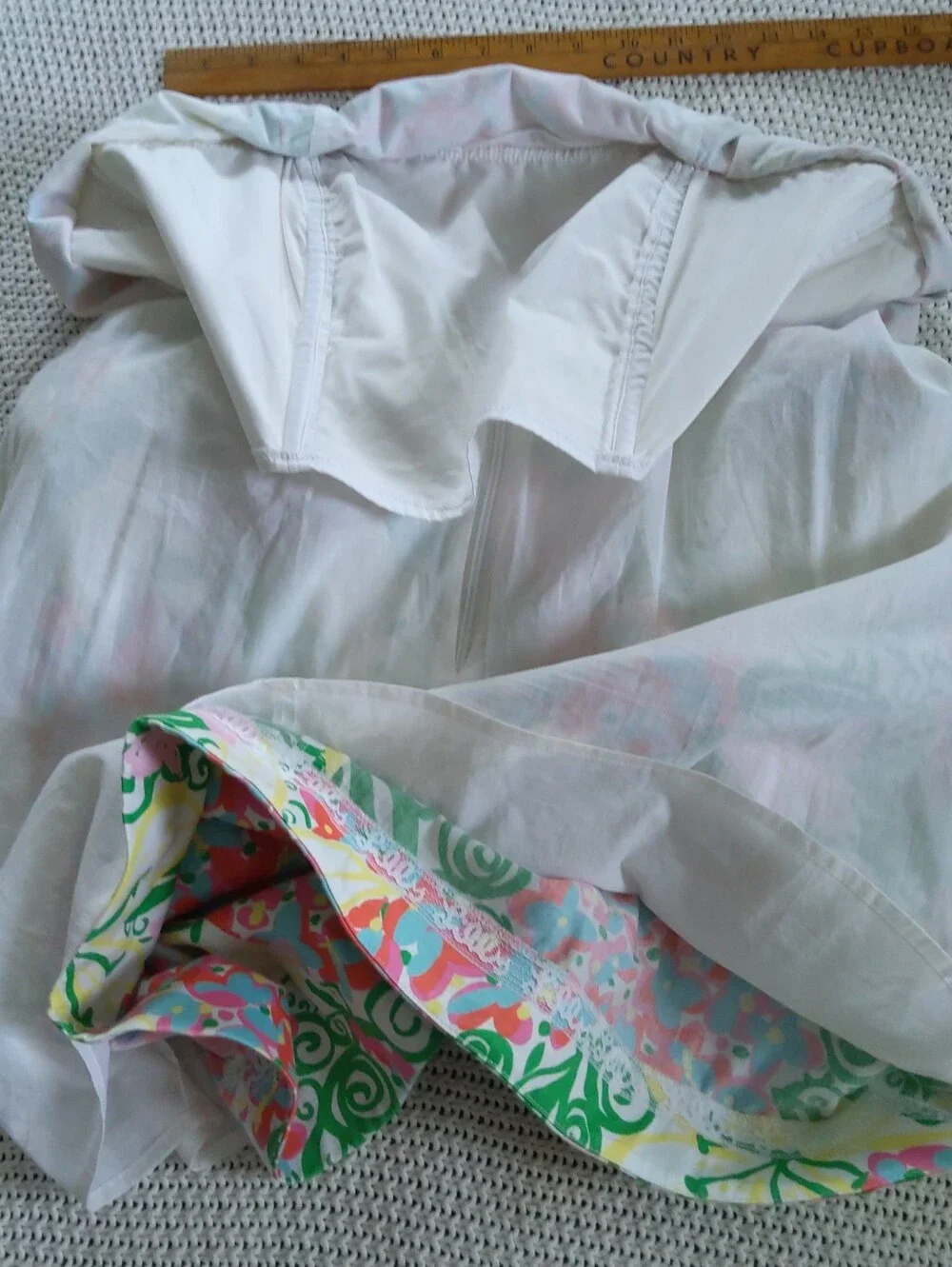 Lilly Pulitzer Blossom Pink, Green Strapless Dress Size 10 - Picture 4 of 7